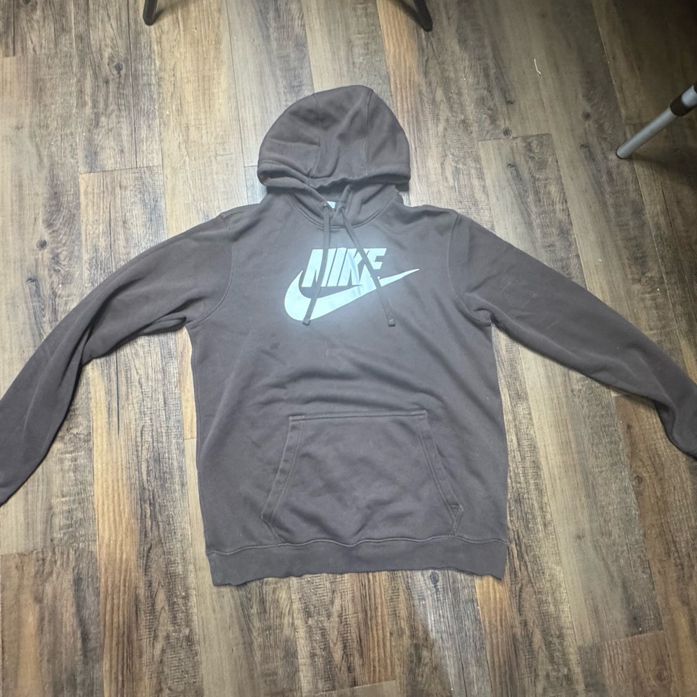 Nike Brown Sweater with Iconic Swoosh